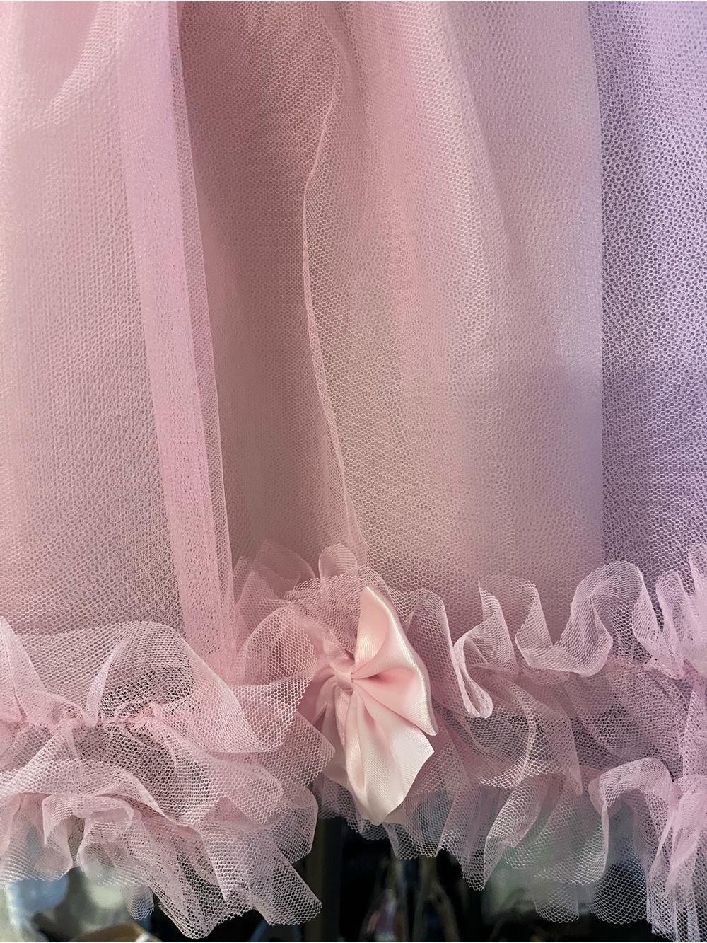 SUGAR THRILLZ 🎀Pink Tulle 🎀Floral Puff Sleeve Party Dress size M 🎀NWT - Picture 10 of 10